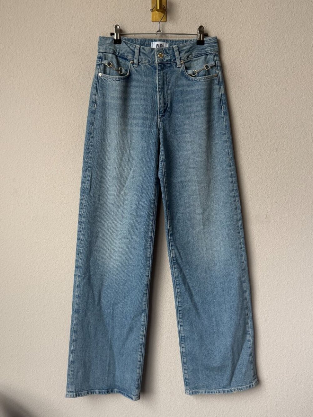 PAIGE Sasha Wide Leg Jean in Reverie Horsebit Size 27 - Picture 2 of 7
